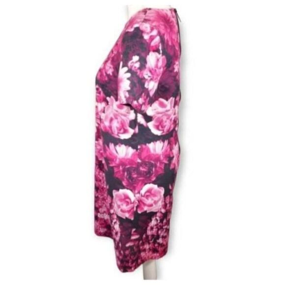 MICHAEL MICHAEL KORS PINK GARDEN FLORAL DRESS SZ.8 EUC. - Picture 5 of 11